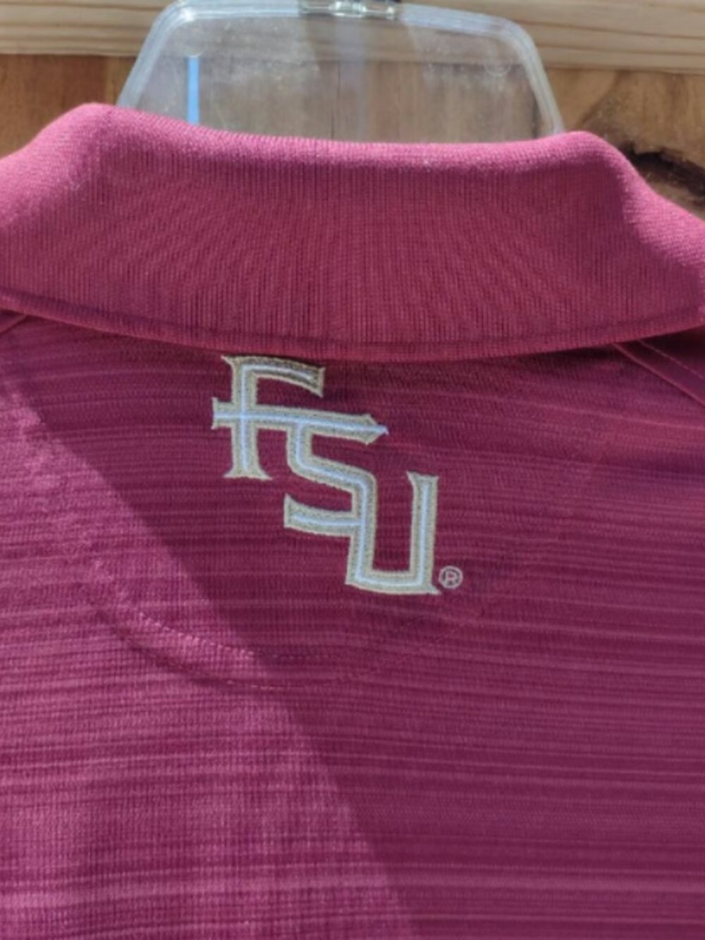 L Men's Champion Florida State Seminoles Polo Shirt FSU Short Sleeve Sports - Picture 8 of 8